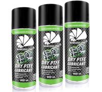 Aerosol seco de PTFE AABCOOLING (3 x 400 ml) Lubricante seco universal de PTFE para rodamientos, bisagras, guías, mecanismos de precisión y piezas metálicas y plásticas de la industria automotriz K1