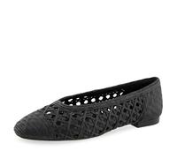 Aerosoles Arno Raffia, Zapatos Tipo Ballet Mujer, Rafia Bordada Negra, 35.5 EU