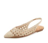 Aerosoles Diego, Zapatos Tipo Ballet Mujer, Rafia Bordada Natural, 40 EU