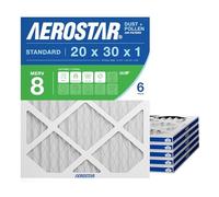 Aerostar Merv 8 - Filtro de aire de calefacción y aire acondicionado (pack de 6), 2,5 cm
