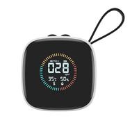 AeroVigil - Detector de dispersión PM2.5, monitor digital de calidad del aire RH%, rastreador de contaminación ambiental en tiempo real, herramienta de detección de polvo de mano, analizador de gas