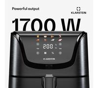 AeroVital Deluxe Freidora sin aceite | 1700 W | 8 funciones | Incl. accesorios | 200 °C | Temporizador