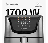 AeroVital Deluxe Freidora sin aceite | 1700 W | 8 funciones | Incl. accesorios | 200 °C | Temporizador