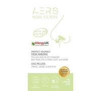 AERS - Filtros nasales con tecnología de filtración 3M para alivio de alergias, polvo, contaminación, tamaño grande, paquete de 10