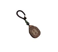 AERTSDFGT Llavero Bolsa Encantos Agarwood Pixiu marca pacífica llavero de coche colgante hombres y mujeres adornos regalo decoraciones colgantes