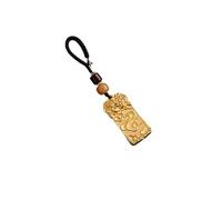 AERTSDFGT Llavero Bolsa Encantos Colgante de llavero coche marca segura y sólida latón, colgante mochila regalo for hombres mujeres Qilin, joyería