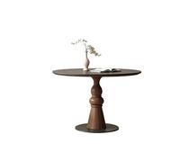 AERTSDFGT Mesa de Centro Mesa de Comedor Redonda Madera Maciza Francesa, Sencilla, for el hogar, pequeña, Blanca Pura, Retro, for balcón y Ocio Mesa Auxiliar