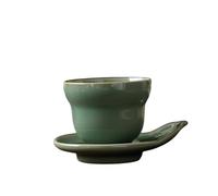AERTSDFGT Tazas de té Pequeñas Taza de degustación té calabaza celadón Yue Kiln, juego cerámica vintage chino, maestro, hogar individual, zen Taza de té de Kungfu