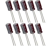AERZETIX: 10 x condensadores electrolíticos radiales Low ESR 220µF ± 20% 35V THT 105°C 3000h Ø8x15mm
