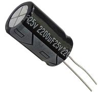 AERZETIX - 10x - Condensadores Electrolíticos - Radiales - 2200µF ± 20% 25V THT 105°C 2000h Ø12,5x20mm - C13116