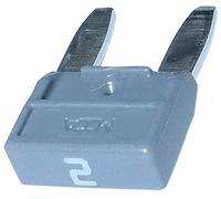 AERZETIX: 10x Fusibles - 2A - 6V 12V 24V 36V - 11.9mm - para coche, camion, vehiculos de carga pesados - color: Gris - C10288