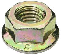 AERZETIX: 10x Tuercas hexagonales con brida M8 13mm H8mm acero galvanizado - C19277