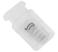 AERZETIX 12 Cierres de Cordón - Tope de Cordón Plástico Para Zapatillas, Chaquetas, Abrigos, Calcetines, Bolsa de Deporte - Ideal para Coser y Proyectos Creativos - Color blanco transparente