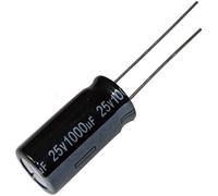 AERZETIX: 20 x condensadores electrolíticos radiales 1000µF ± 20% 25V THT 105°C 2000h Ø10x20mm