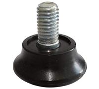 AERZETIX: 20x Patas Ajustables Regulables para Muebles M8 para atornillar Ø28 H12mm Negro C42428