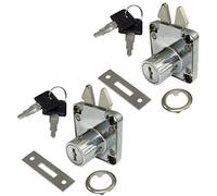 AERZETIX: 2X Cerraduras y Llaves para Puerta corredera de Mueble 40/40mm C41401