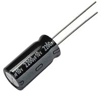 AERZETIX - 3x - Condensadores Electrolíticos - Radiales - 2200uF ± 20% - 10V - THT 85°C - 2000h - Ø10x20mm - C12696