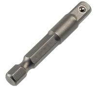 AERZETIX Adaptador de dado 1/4" cuadrado x 1/4" hexagonal/de acero