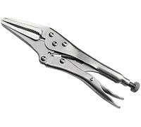 AERZETIX - Alicates de bloqueo con pico largo/mordaza dentada - longitud 228mm - alicates autoblocante ajustable para sujeción/multifuncional/rápido - en acero al carbono - C50024