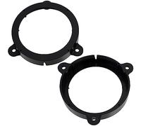 AERZETIX - C11566 - Juego de 2 adaptadores/soportes para altavoces de coche Ø130mm - lado de montaje: puerta delantera/trasera - compatible con Renault Megane III Wind E4M, Dacia Logan, Sandero, II