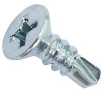 AERZETIX - C44686 - Juego de 100 Tornillos para chapa autoperforantes Ø3.9x13mm con cabeza fresada - DIN 7504 P - con huella PH/cruciforme - en acero galvanizado - chapa marco metálico - color plata