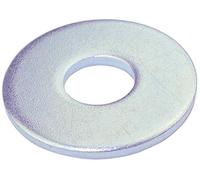 AERZETIX - C46593 - Juego de 20 arandelas planas anchas - M5x15mm - espesor 1.3mm - DIN9021 - acero galvanizado - color plata - montaje perno tornillo tuerca apriete estanqueidad fijación