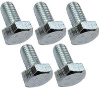 AERZETIX - C47348 - Juego de 5 Pernos M10x200 - cabeza hexagonal - Ø10x200mm - DIN 933 - clase 8.8 - acero galvanizado - bricolaje - herramienta de montaje/ferretería