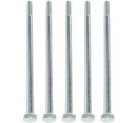 AERZETIX - C47504 - Juego de 5 piezas - Pernos M6x120 con rosca parcial - cabeza hexagonal - Ø6x120mm - DIN 931 - clase 8.8 - acero cincado - bricolaje - herramientas de montaje/ferretería