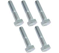AERZETIX - C47524 - Juego de 5 piezas - Pernos M10x50 con rosca parcial - cabeza hexagonal - Ø10x50mm - DIN 931 - clase 8.8 - acero cincado - bricolaje - herramientas de montaje/ferretería