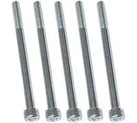 AERZETIX - C47673 - Juego de 5 piezas - Pernos M6x90 - con cabeza hexagonal interior - Ø6x90mm - DIN 912 - Clase 8.8 - En Acero Zingué - DIY - Herramientas de montaje/Hardware