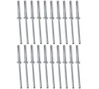 AERZETIX - C48108 - Juego de 20 remaches ciegos estándar Ø4x25mm aluminio/acero - DIN 7337 A - remache pop con ruptura de vástago