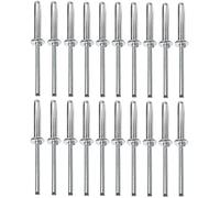 AERZETIX - C48115 - Juego de 20 remaches ciegos estándar Ø5x30mm aluminio/acero - DIN 7337 A - remache pop con ruptura de vástago