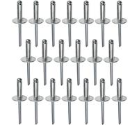 AERZETIX - C48165 - Juego de 20 remaches ciegos Ø4.8x14mm con cabeza ancha 16mm - DIN 7337 C - remache pop con ruptura de vástago - en aluminio/acero