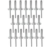 AERZETIX - C48172 - Juego de 20 remaches ciegos Ø5x20mm con cabeza ancha 14mm - DIN 7337 C - remache pop con ruptura de vástago - en aluminio/acero