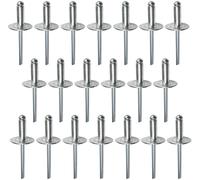 AERZETIX - C48270 - Juego de 20 remaches ciegos Ø4.8x12mm con cabeza ancha 16mm - DIN 7337 C - remache pop con ruptura de vástago - en aluminio/acero