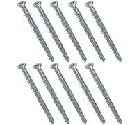 AERZETIX - C48386 - Juego de 10 tornillos de anclaje directo para hormigón Ø7.5x112mm cabeza fresada cónica - con huella estrella T30 - fijación directa sin tacos