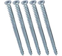 AERZETIX - C48409 - Juego de 5 tornillos de anclaje directo para hormigón Ø7.5x132mm cabeza fresada cónica - con huella estrella T30 - fijación directa sin tacos