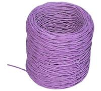 AERZETIX - C51588 - Cordón Cuerda de Papel - Rollo de Hilo Decorativo - Ø1.5mm x 22 Metros - Violeta - proyectos creativos Tejer Arte Embalaje Regalos Fiesta