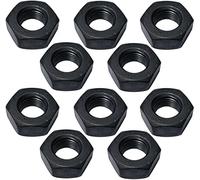 AERZETIX - C52587 - Juego de 10 tuercas hexagonales M10x1 con 6 puntas biseladas - Acero ennegrecido