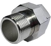 AERZETIX - C53448 - Racor recto unión mixta - para atornillar 1" - rosca macho/hembra - en metal - reductor M/F con junta tórica