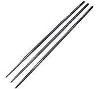 AERZETIX - C54257-3x Limas redondas para afilar a mano para motosierra - 3/16 "∅4.8mm - Afilador de gubias