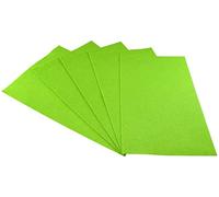 AERZETIX - C54258 - Juego de 5 hojas de fieltro - láminas de fieltro prensado 190x290mm - accesorios para pasatiempos creativos de decoración/costura - color amarillo-verde