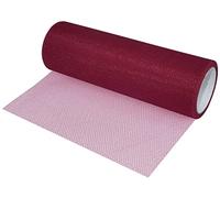 AERZETIX - C55258 - Rollo red de tul 15cm x 9m - color: burdeos - para confección costura ropa artesanía decoración