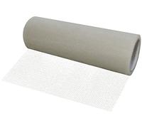 AERZETIX - C55270 - Rollo red de tul 15cm x 9m - color: gris claro - para confección costura ropa artesanía decoración