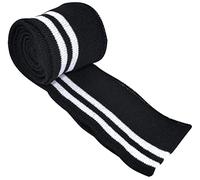 AERZETIX - C56588 - Tela/banda elástica 130x6.5cm - para canalé, puños, bajo de ropa, dobladillo, escote, chaqueta - color negro - 100% acrílico - decoración proyectos creativos costura