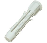 AERZETIX C57876 Tacos Universales con Collarín Ø6x35mm, Juego de 50 | Polivalentes, Multiusos, Nylon, Para hormigón ladrillo bloque de cemento