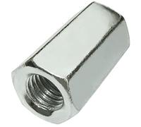 AERZETIX - C58227 - Juego de 5 tuercas de acoplamiento hexagonales alargadas M14x42mm - tuerca de prolongación con rosca métrica - en acero galvanizado