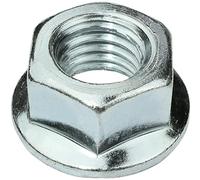 AERZETIX - C58282 - Juego de 10 tuercas hexagonales con brida/base dentada M12 - Ø exterior de la brida 24mm - en acero