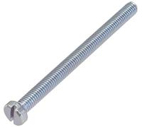 AERZETIX - C58333 - Juego de 30 Tornillos M5x60mm de metal con cabeza cilíndrica y huella ranurada SL - para perno de montaje - DIN 84 - en acero galvanizado - color: plata