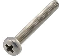 AERZETIX - C59757 - Juego de 10 tornillos de metal con cabeza cilíndrica M3x22mm con huella PH1 - perno de montaje - DIN 7985 - en acero inoxidable A2 - color plata
